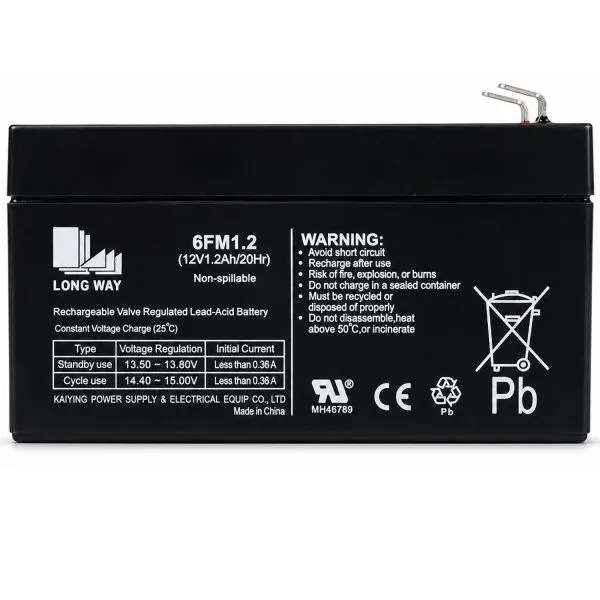 Аккумулятор Long Way 12V1.2Ah/20Hr - LW-6FM1.2