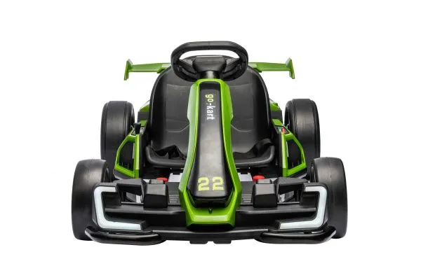 Детский электромобиль дрифт картинг (зеленый, 12 км/ч, 24V) - AHL007-GREEN