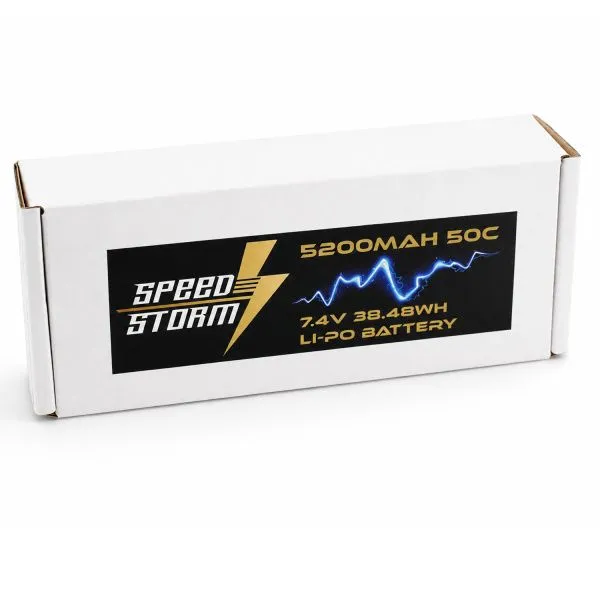 Аккумулятор Speed Storm Li-Po 7.4V 50C 5200 mAh Hard Case разъем XT90 - SS-2S5200-50-XT90