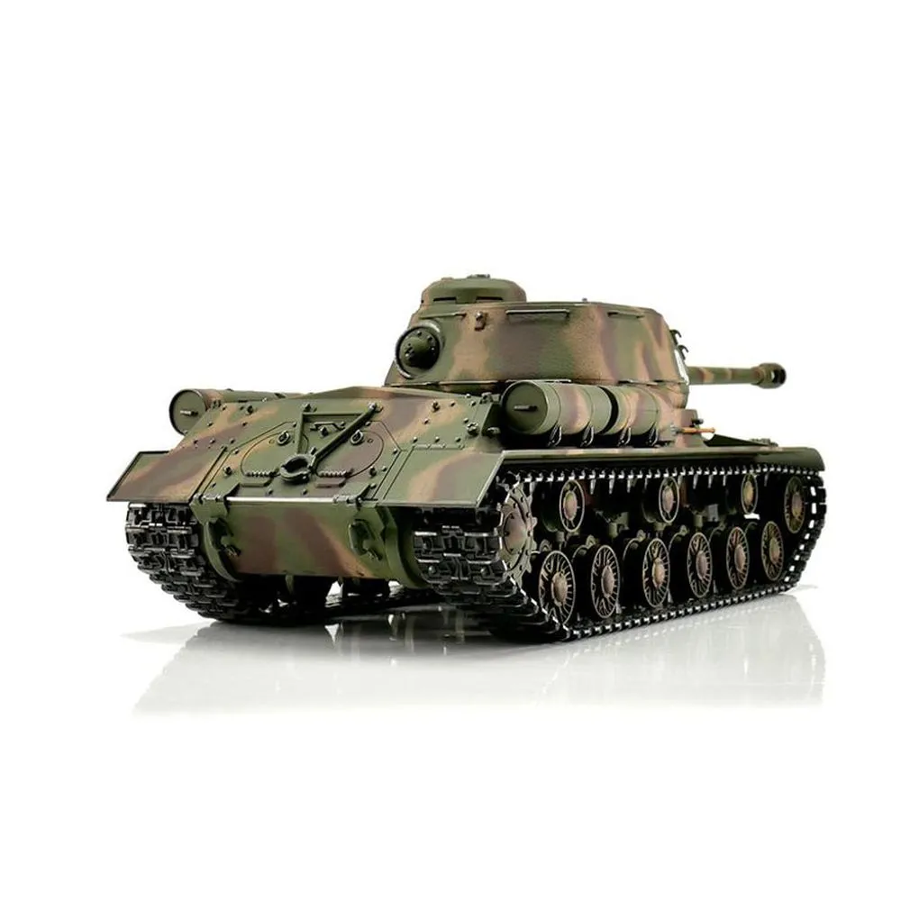 Радиоуправляемый танк Taigen ИС-2 модель 1944 СССР 1:16 (лесной камуфляж, звук, дым V3) - AS3928-B-CAMO