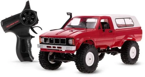 Радиоуправляемая машина WPL пикап Hilux (красная) 4WD 2.4G 1:16 RTR - WPLC-24-RED