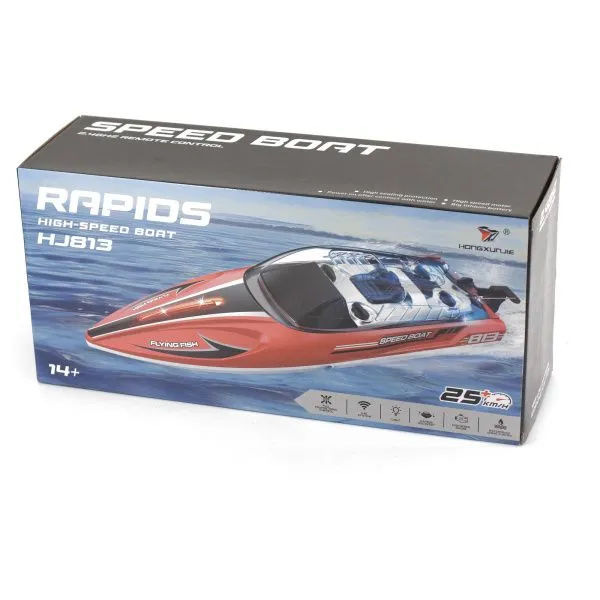 Радиоуправляемый катер RAPIDS (36 см, 25 км/ч) - HJ813-RED