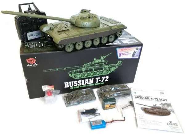 Радиоуправляемый танк Heng Long Т-72 Pro V7.0 масштаб 1:16 RTR 2.4GHz - 3939-1Pro V7.0