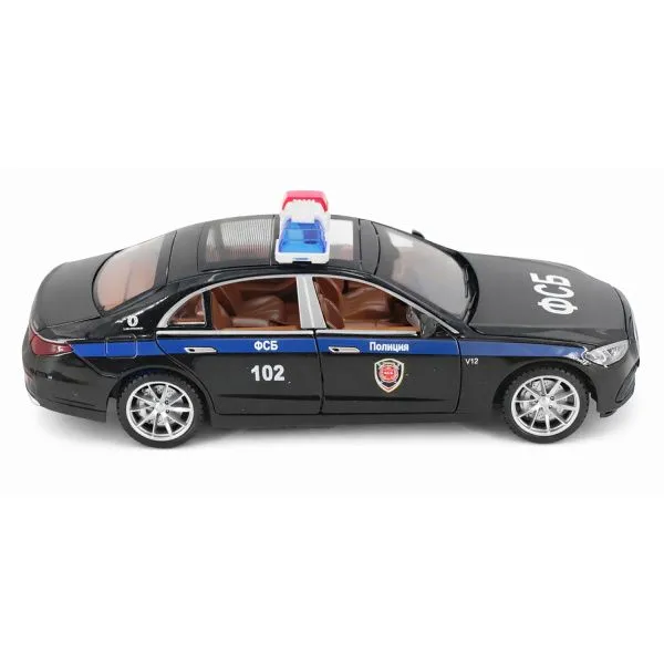 Радиоуправляемая металлическая полицейская машина Mercedes S600 1:22 - HCL-3613-BLACK