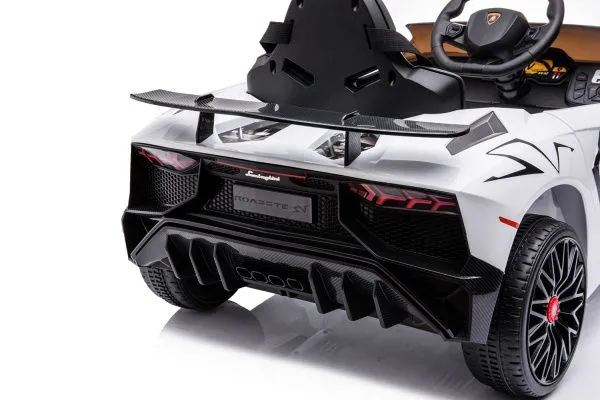 Детский электромобиль Lamborghini Aventador SV Roadster 2WD 12V - BDM0931-WHITE