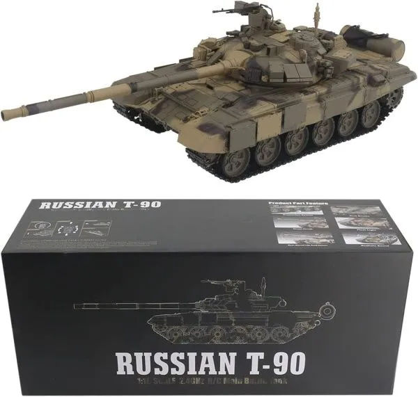 Радиоуправляемый танк Heng Long Т-90 V7.0 масштаб 1:16 RTR 2.4G - 3938-1 V7.0