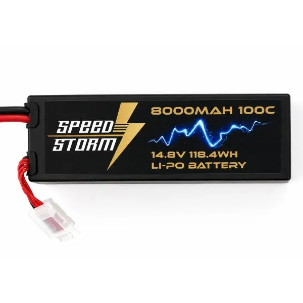 Аккумулятор Speed Storm Li-Po 14.8V 100C 8000 mAh Hard Case разъем XT60 - SS-4S8000-100-XT60