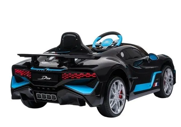 Детский электромобиль Bugatti Divo (черный, 12V) - HL338