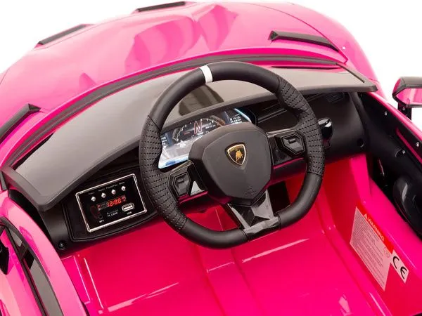 Детский электромобиль Lamborghini SVJ (розовый, 12V) - HL328