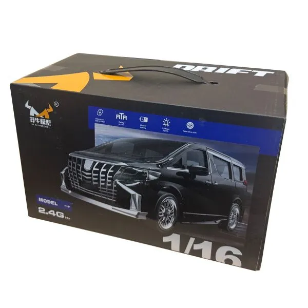 Радиоуправляемая машина для дрифта Alphard 2WD 1:16 (гироскоп, LED подсветка) - MN-68-BLACK