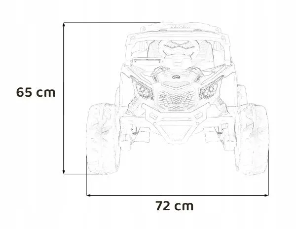 Детский электромобиль Багги Can-Am Maverick (24V, полный привод, белый) - DK-CA003-WHITE