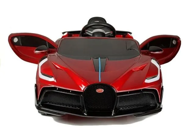 Детский электромобиль Bugatti Divo (красный лак, 12V) - HL338