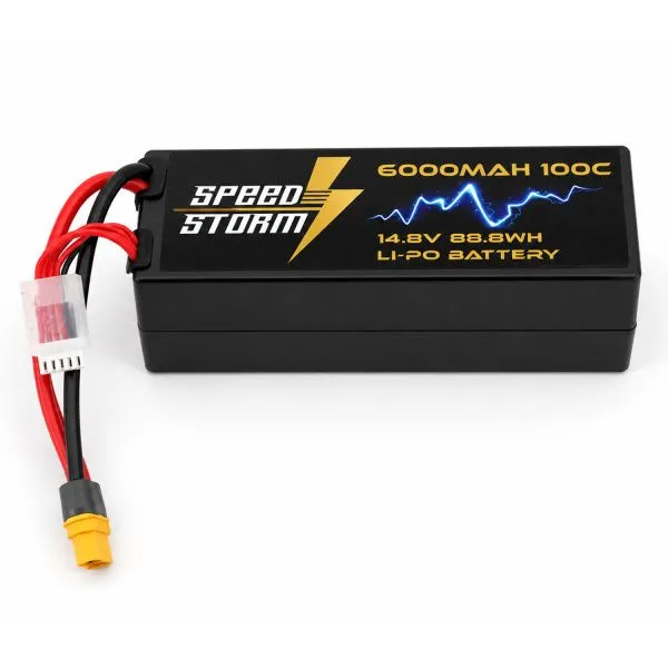 Аккумулятор Speed Storm Li-Po 14.8V 100C 6000 mAh Hard Case разъем XT60 - SS-4S6000-100-XT60