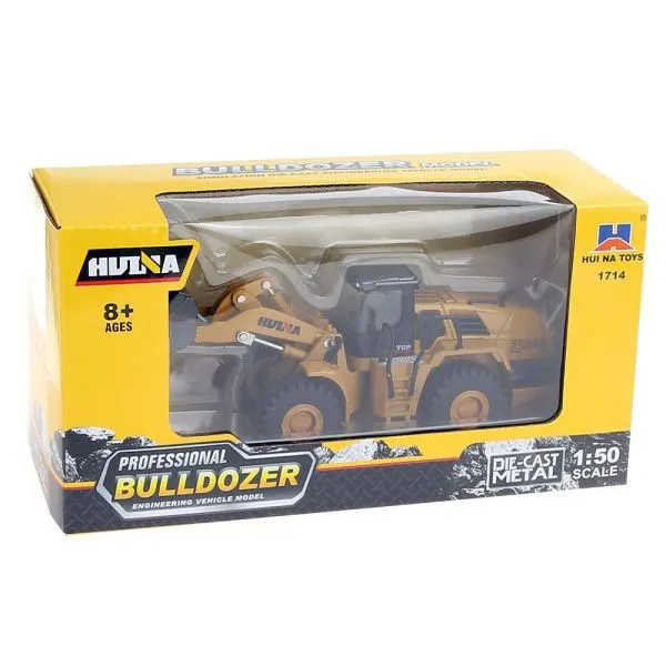 Металлический бульдозер-погрузчик HuiNa Toys 1:50 - HN1714