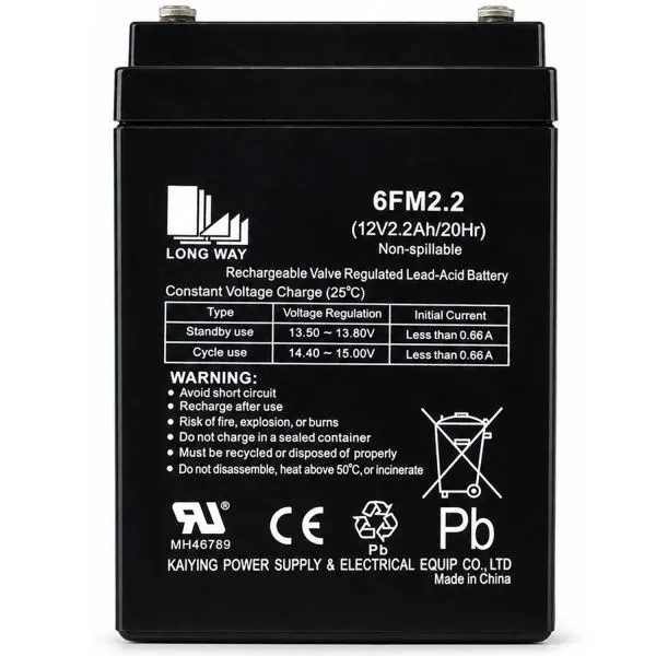 Аккумулятор Long Way 12V2.2Ah/20Hr - LW-6FM2.2