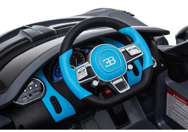 Детский электромобиль Bugatti Divo (черный, 12V) - HL338