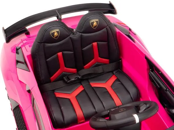 Детский электромобиль Lamborghini SVJ (розовый, 12V) - HL328