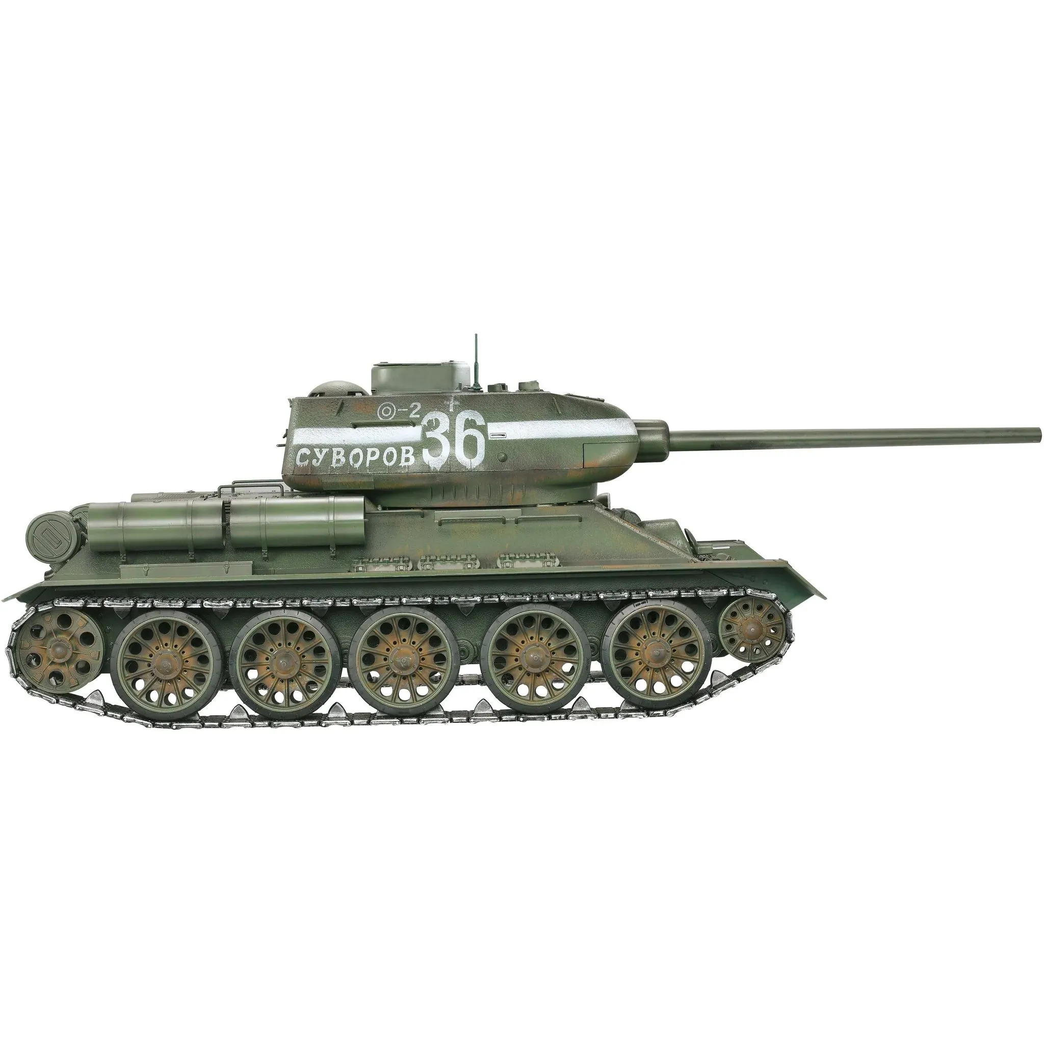 Радиоуправляемый танк Taigen Т-34/85 СССР 1:16 (зеленый, звук, дым V3) - AS3909-B-GREEN