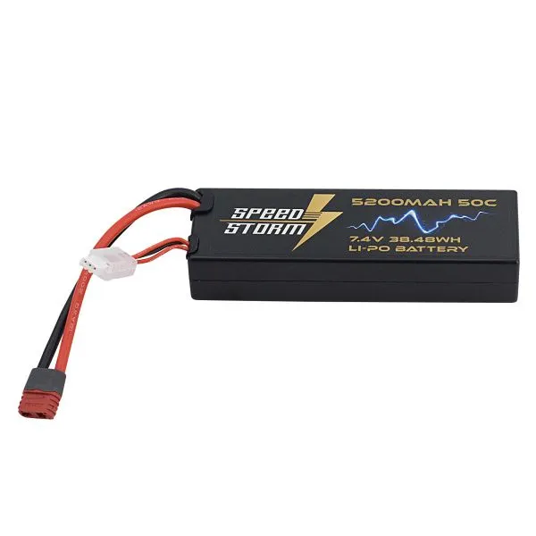 Аккумулятор Speed Storm Li-Po 7.4V 50C 5200 mAh Hard Case разъем T-plug (Deans) - SS-2S5200-50-D